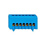 Bara nul izolata 7 derivatii montaj sina albastra Schrack