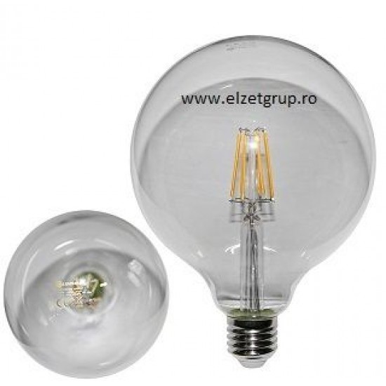 Bec led 12W E27 COG Decorativ G125 GLOB CLAR Lumen