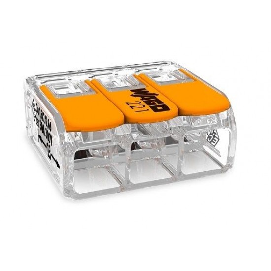 Clema Wago 3 intrari 6mmp 221-613