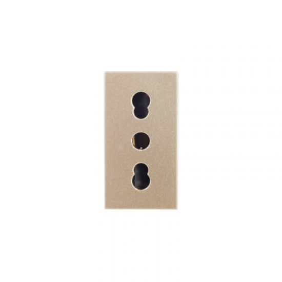 Priza simpla 1m standard italian 16A auriu Luxion