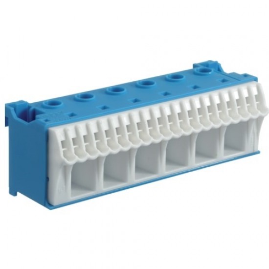 Bara nul 26 borne albastru HAGER