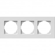 Rama tripla alb FLAT Logiq Tem