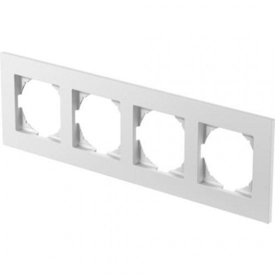 Rama 4P alb FLAT Logiq Tem