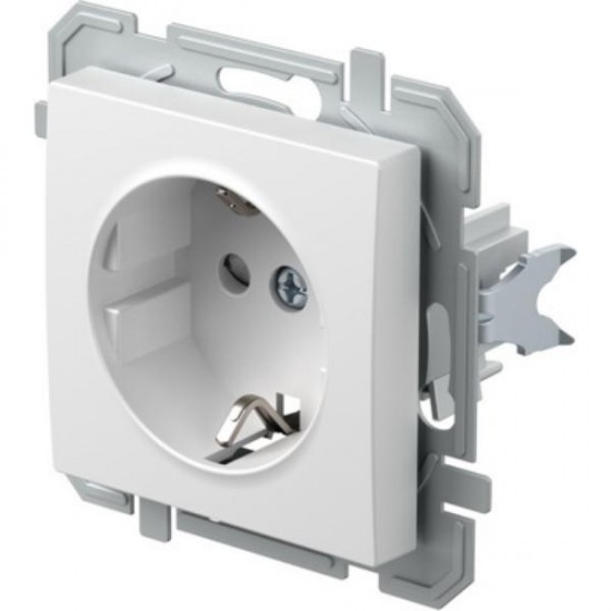 Priza schuko simpla alb Logiq Tem