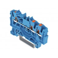 Clema Wago 2.5mm albastru 3 conductori TOP JOB