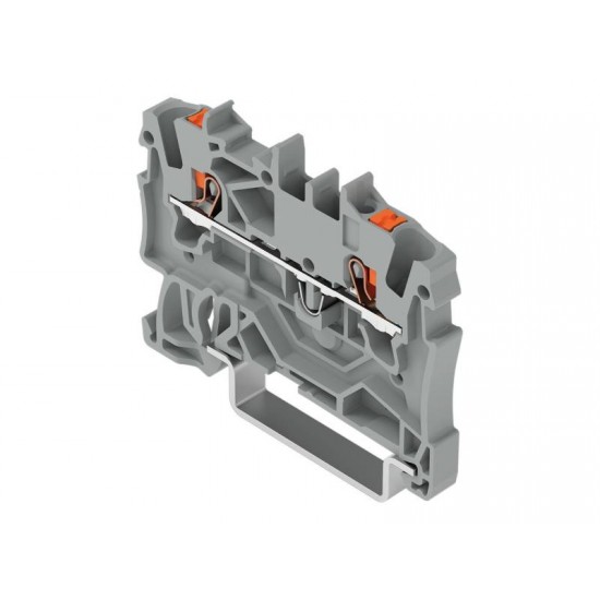 Clema Wago 2.5mm gri 2 conductori TOP JOB