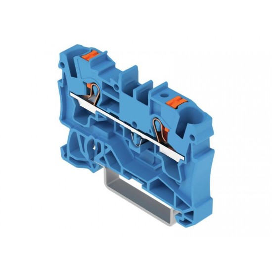 Clema Wago 4mm albastru 2 conductori TOP JOB