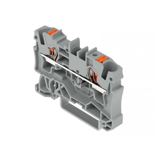 Clema Wago 4mm gri 2 conductori TOP JOB